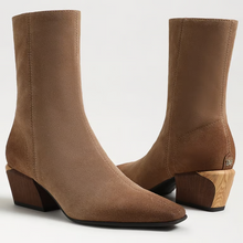 Load image into Gallery viewer, Harmony Ankle Boot in Truffle Brown Suede