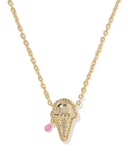 Load image into Gallery viewer, Kendra Scott Ice Cream Gold Necklace in Pastel Pink Mother of Pearl
