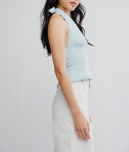 Load image into Gallery viewer, Ramona Denim Halter in Light Sky