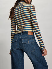 Load image into Gallery viewer, Good Good Stripe Turtleneck in Yellow Combo