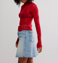 Load image into Gallery viewer, You Decide Long Sleeve Top in Deep Cherry