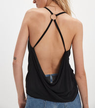 Load image into Gallery viewer, Veda Cowl-Neck Cami in Black