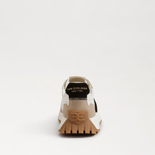 Load image into Gallery viewer, Langley Lace Up Sneaker in White, Tan & Black Suede
