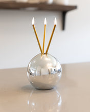 Load image into Gallery viewer, Neva Vase - Silver Metallic Candle Holder