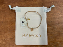 Load image into Gallery viewer, Classic Gold 2mm Bracelet - Respect Initial Small Gold Disc