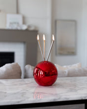 Load image into Gallery viewer, Neva Vase - Red Metallic Candle Holder