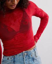 Load image into Gallery viewer, You Decide Long Sleeve Top in Deep Cherry