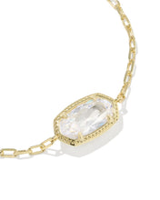 Load image into Gallery viewer, Kendra Scott Elaina Luxe Gold Chain Bracelet in White CZ