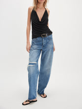 Load image into Gallery viewer, Veda Cowl-Neck Cami in Black