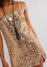 Load image into Gallery viewer, Midnight Kiss Mini Slip in Gold Combo