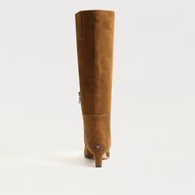 Load image into Gallery viewer, Perla Wide Calf Knee High Boot in Warm Nutmeg Suede