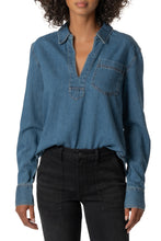 Load image into Gallery viewer, Iris Pullover Denim Top in Ease