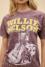 Load image into Gallery viewer, Willie Nelson Red Headed Stranger Weekend Tee in Brown Stone Acid