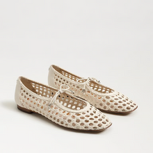 Load image into Gallery viewer, Marcie Ballet Flat in Modern Ivory Weave