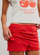 Load image into Gallery viewer, Eyes On You Skort in High Risk Red