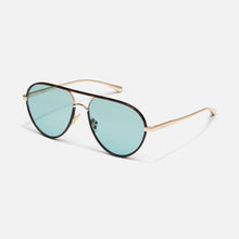 Load image into Gallery viewer, Say Less in Amber Tort Frame / Aqua Lens