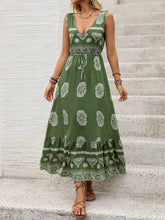 Load image into Gallery viewer, Stacy V-Neck Maxi Dress in Green