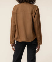 Load image into Gallery viewer, Ellie Faux Suede Jacket in Whiskey