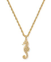 Load image into Gallery viewer, Kendra Scott Seahorse Gold Short Pendant Necklace