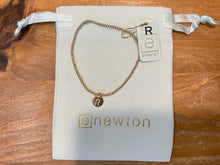Load image into Gallery viewer, Classic Gold 2mm Bracelet - Respect Initial Small Gold Disc