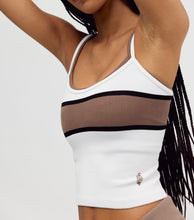 Load image into Gallery viewer, All Clear Coastline Stripe Cami in Ivory Combo