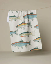 Load image into Gallery viewer, Hooked on Fishing Tea Towel