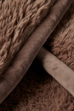 Load image into Gallery viewer, Cloud Faux Fur Throw in Sable