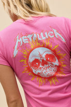 Load image into Gallery viewer, Metallica Flaming Sun Vintage Tee in Classic Pink