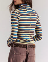 Load image into Gallery viewer, Good Good Stripe Turtleneck in Yellow Combo