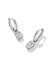 Load image into Gallery viewer, Kendra Scott Mini Ellie Luxe Huggie Earrings in Rhodium