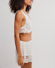 Load image into Gallery viewer, Petal Party Plunge Bralette in Clean Ivory