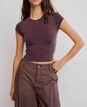 Load image into Gallery viewer, Protagonist Cropped Tee in Vintage Grape