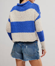 Load image into Gallery viewer, Opal Rugby Stripe Sweater in Cobalt Combo