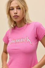 Load image into Gallery viewer, Metallica Flaming Sun Vintage Tee in Classic Pink