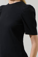 Load image into Gallery viewer, Bertha Knit Ruched Top in Black