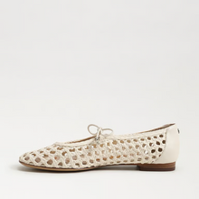 Load image into Gallery viewer, Marcie Ballet Flat in Modern Ivory Weave