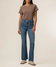 Load image into Gallery viewer, Kelsey High Rise Ankle Flare Jean in Peak