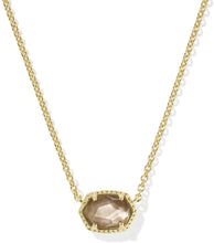 Load image into Gallery viewer, Kendra Scott Daphne Frame Gold Pendant Necklace in Taupe Mother of Pearl
