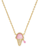 Load image into Gallery viewer, Kendra Scott Ice Cream Gold Necklace in Pastel Pink Mother of Pearl