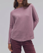 Load image into Gallery viewer, Latte Blues Solid Thermal Top in Winter Tulip