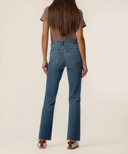 Load image into Gallery viewer, Kelsey High Rise Ankle Flare Jean in Peak