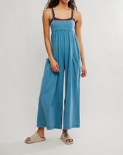 Load image into Gallery viewer, Hot Shot Strappy Onesie in Riptide