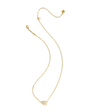 Load image into Gallery viewer, Kendra Scott Tatum Gold Short Pendant Necklace in Neutral Mix