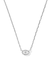 Load image into Gallery viewer, Kendra Scott Mini Elisa Luxe Necklace in Rhodium