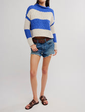 Load image into Gallery viewer, Opal Rugby Stripe Sweater in Cobalt Combo