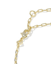 Load image into Gallery viewer, Kendra Scott Elaina Luxe Gold Chain Bracelet in Light Blue CZ