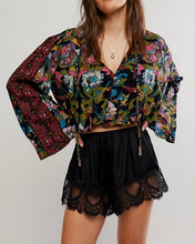 Load image into Gallery viewer, Juliette Printed Blouse in Black Combo