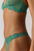 Load image into Gallery viewer, Fiona Mesh Front-Close Racerback Bralette in Frosty Spruce