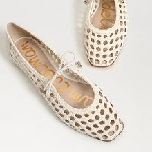 Load image into Gallery viewer, Marcie Ballet Flat in Modern Ivory Weave