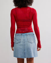 Load image into Gallery viewer, You Decide Long Sleeve Top in Deep Cherry